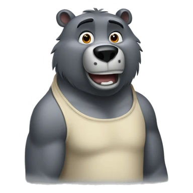 Baloo Disney with just upper body sticker