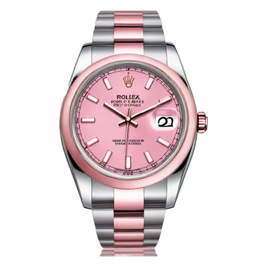 Pink Rolex datejust watch  sticker