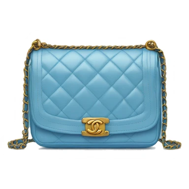 Chanel bag blue sticker