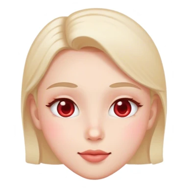 blushing heart eyes sticker