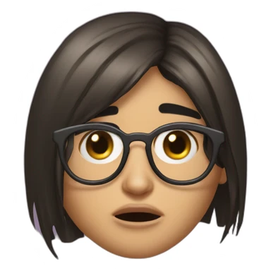 Mia Khalifa twitch emote CRYING SFW sticker