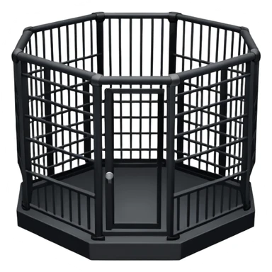 Crea un emoji de una jaula de ufc osea de un octagono de ufc sticker