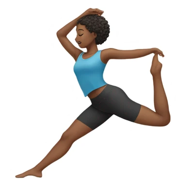 A woman in stretching  sticker