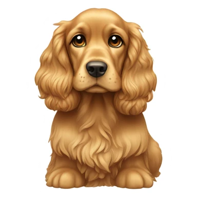Golden sit cocker sticker