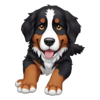 Bernese mountain dog give me five sticker