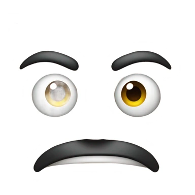 Emoji with nasty side eye sticker
