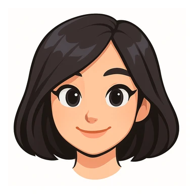 Create a cute cartoon style head of a girl with pale skin, resembling Samsung Sam, with no outline on the edges. Only the head without the neck, clean cartoon style, white background, suitable for a Telegram bot profile picture. sticker