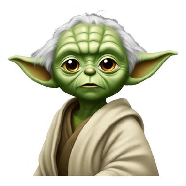 Yoda se posant une question  sticker