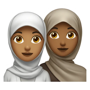 two muslim woman sticker