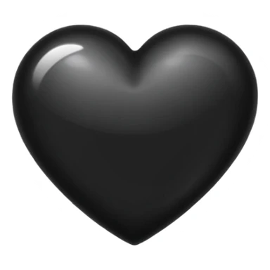 Fancy black heart sticker