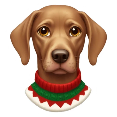 Magyar viszla in christmas Sweater  sticker