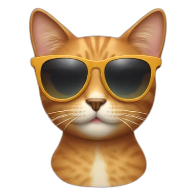 sunglasses cat sticker