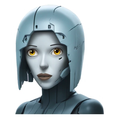 ghost in the shell cybernetic face sticker