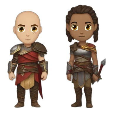 kratos and atreus sticker