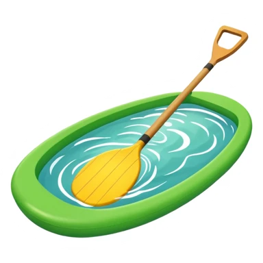 Paddle field scenery sticker