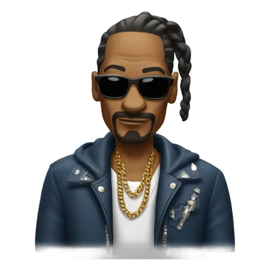 snoop dog with a mow hawk  sticker