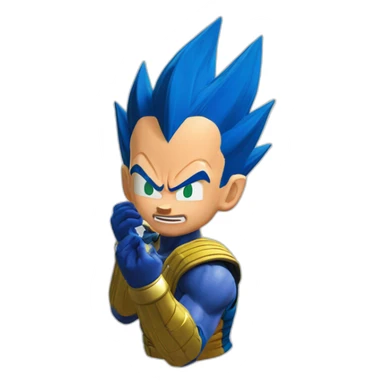 Vegeta play fortnite sticker