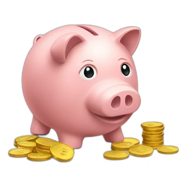 Euro-piggy-bank sticker