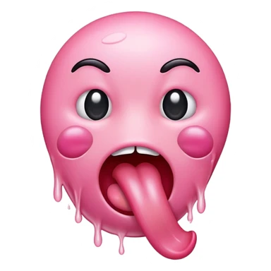 Mouth with tongue sticking out sticker