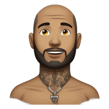 Andrew Tate with neck tattoos  sticker