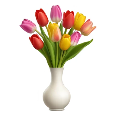 Tulips in vase sticker