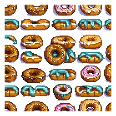 caramel donut sticker