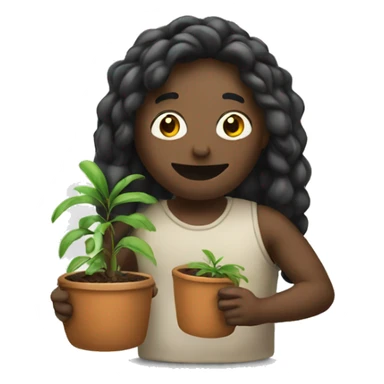 an emoji holding a pot  sticker