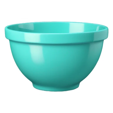 Realistic tiffany blue mixing bowl  sticker