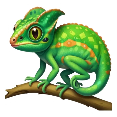 Emoji de camaleón, que sea bonito, tierno y único para compartir con mi pareja, entonces que sea único sticker