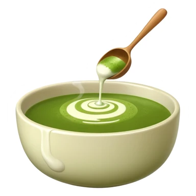 chasen whisk with bowl of matcha sticker