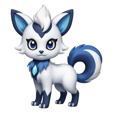 Meowstic-Absol-fusion (full body) sticker