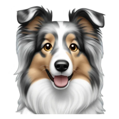 Blue Merle Sheltie sticker