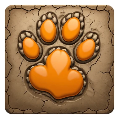 Bobcat paw print  sticker