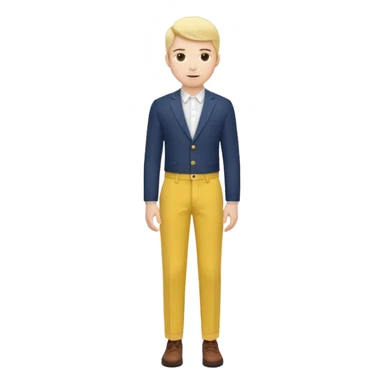 fashion yellow trouser sticker