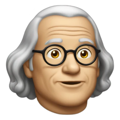 Benjamin-Franklin-talking sticker