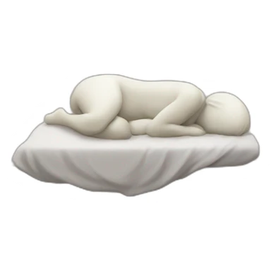 Caca triste qui dort sticker