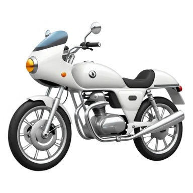 White naked bike sticker