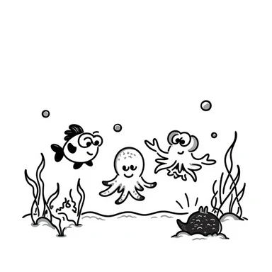 Under the sea sticker