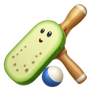 🥒+🏓 sticker