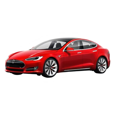 Tesla Model S - Tesla (Model Year: 2022) (Iconic colour: Red) sticker