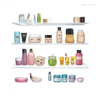 cosmetics in fridge sticker