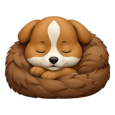 cute doggy sleeping sticker