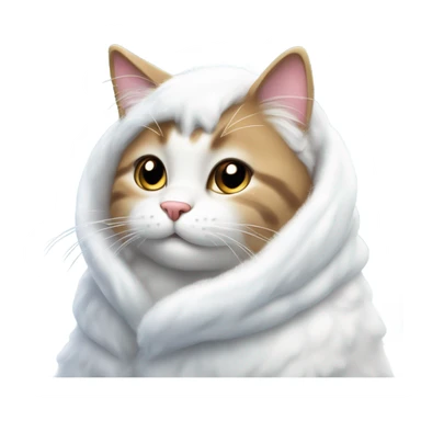 Cat in the snow sticker