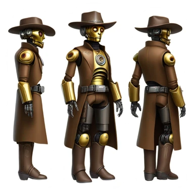 Old west Bounty hunter C3po  sticker