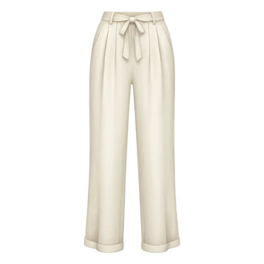 linen white long pants sticker
