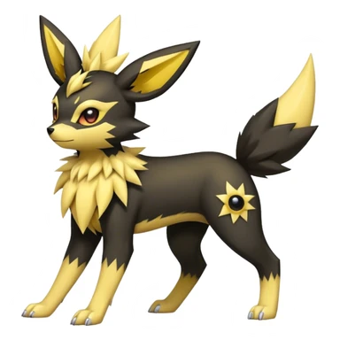 Umbreon-Jolteon-Fakemon-hybrid -fusion- full body sticker