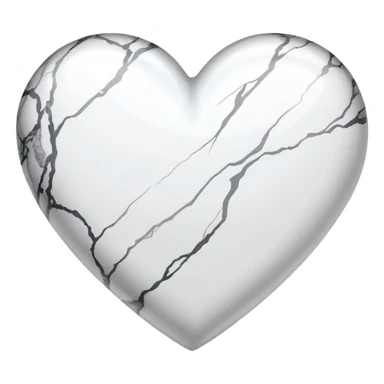 marble heart sticker
