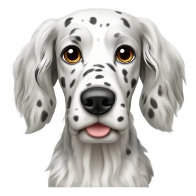 English setter dog sticker