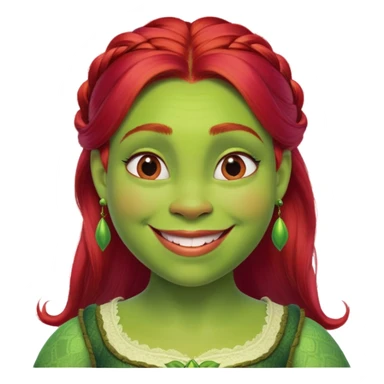 Fiona from Shrek iconic face sticker
