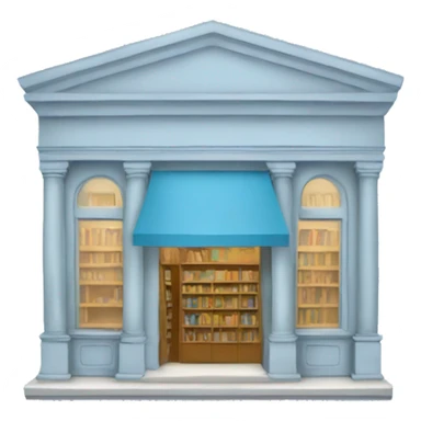Light blue bookstore sticker